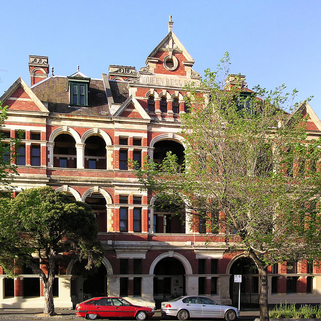 Queens Bess Row in East Melbourne